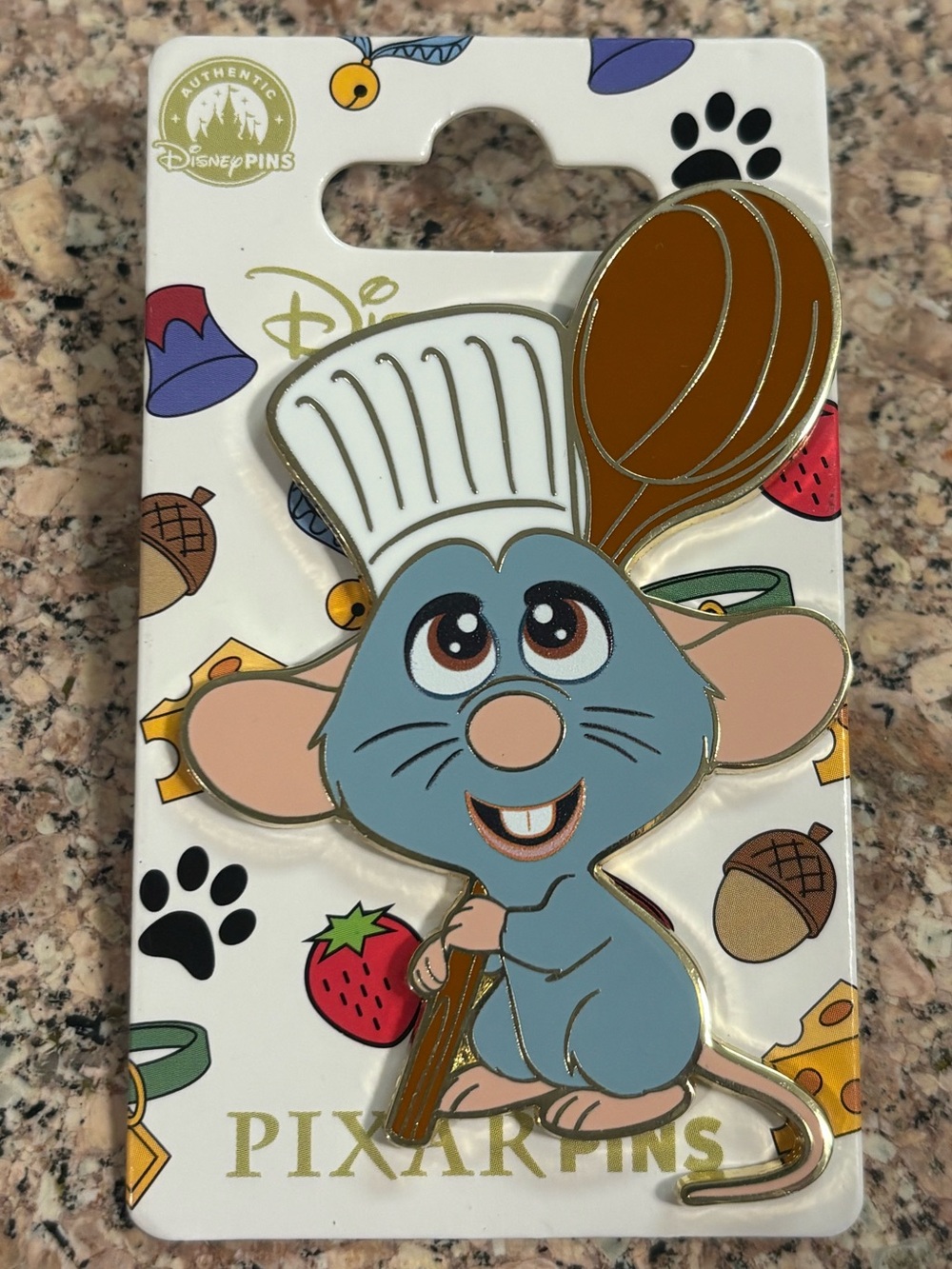 Disneyland Paris Ratatouille Remy Chef Cute Naif Pin NEW